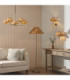 Jericho Wall Lamp Antique Brass Dark Rattan-8
