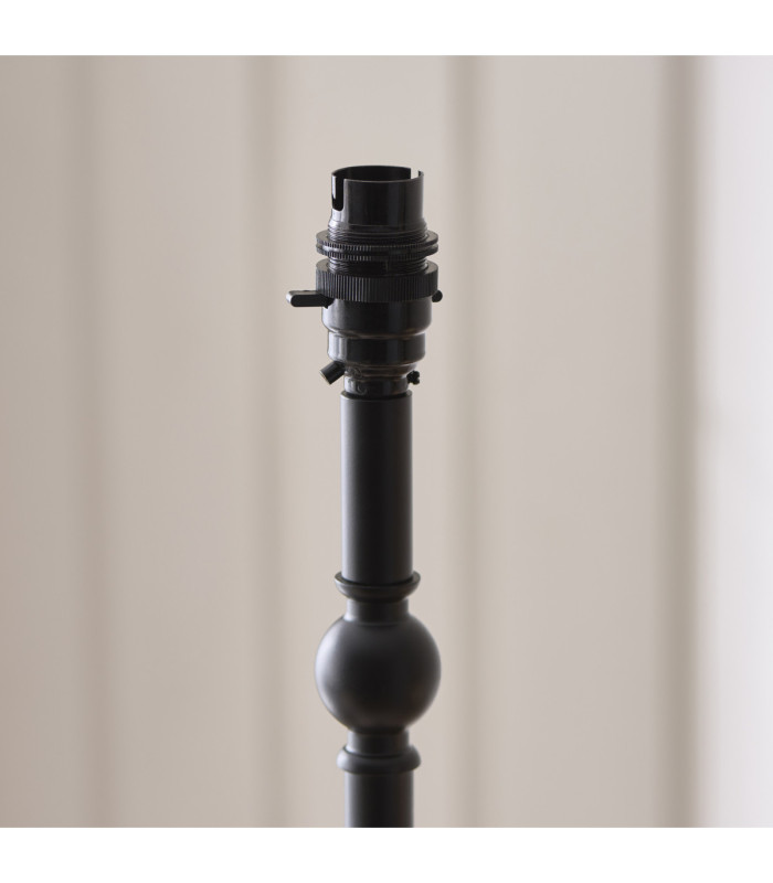 Jericho Table Lamp Matt Black Dark Rattan-7