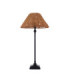 Jericho Table Lamp Matt Black Dark Rattan-9