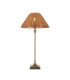 Jericho Table Lamp Antique Brass Dark Rattan-1
