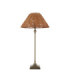 Jericho Table Lamp Antique Brass Dark Rattan-9