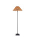 Jericho Floor Lamp Matt Black Dark Rattan-1