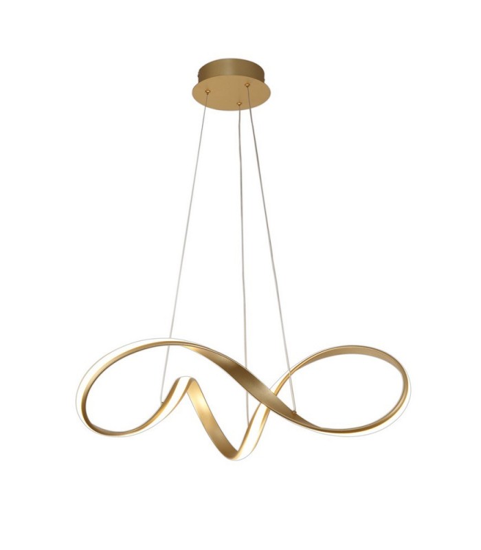 Medium Ceiling Pendant, 1 x 39W LED, 3000K, 2152lm, Sand Gold - 1