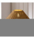 Jericho Floor Lamp Antique Brass Dark Rattan-4