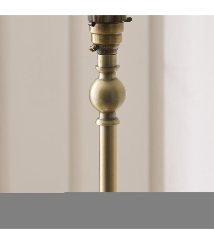 Jericho Floor Lamp Antique Brass Dark Rattan-7