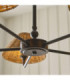 Jericho Multi Arm Pendant Light Matt Black Dark Rattan-6