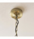 Jericho Multi Arm Pendant Light Antique Brass Dark Rattan-7