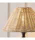 Jericho Wall Lamp Matt Black Natural Rattan-5