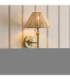 Jericho Wall Lamp Antique Brass Natural Rattan-3