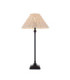 Jericho Table Lamp Matt Black Natural Rattan-1