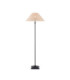Jericho Floor Lamp Matt Black Natural Rattan-1