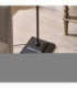 Jericho Floor Lamp Matt Black Natural Rattan-5