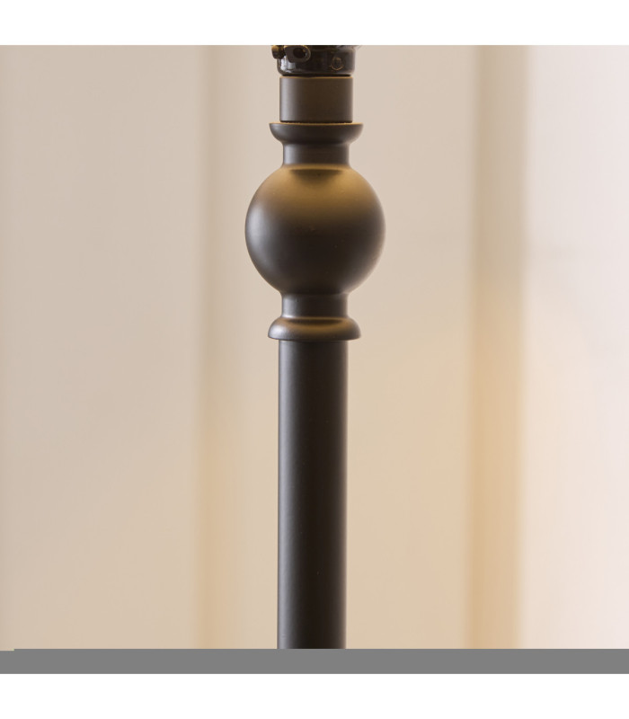 Jericho Floor Lamp Matt Black Natural Rattan-6