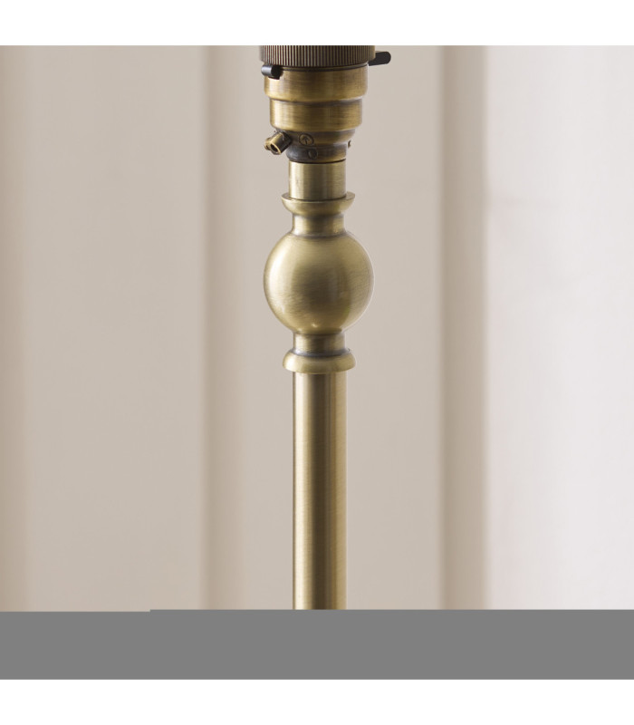 Jericho Floor Lamp Antique Brass Natural Rattan-6