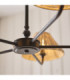 Jericho Multi Arm Pendant Light Matt Black Natural Rattan-5