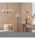 Jericho Multi Arm Pendant Light Matt Black Natural Rattan-7