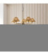 Jericho Multi Arm Pendant Light Antique Brass Natural Rattan-2
