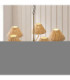 Jericho Multi Arm Pendant Light Antique Brass Natural Rattan-3