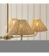 Jericho Multi Arm Pendant Light Antique Brass Natural Rattan-4