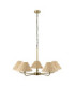 Jericho Multi Arm Pendant Light Antique Brass Natural Rattan-8