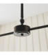 Jericho Multi Arm Pendant Light Matt Black Natural Rattan-7