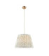Eltham & Leaf 40cm Cylindrical Pendant Light Brushed Aged Brass Herb Garden Green-1