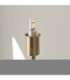 Burley Rechargeable & Leaf 25cm Floor Lamp Brushed Aged Brass Herb Garden Green-5