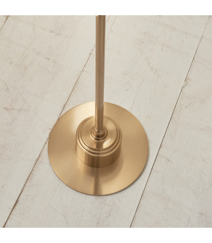 Burley Rechargeable & Leaf 25cm Floor Lamp Brushed Aged Brass Herb Garden Green-7