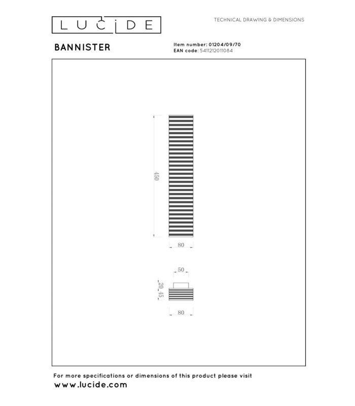 Lucide BANNISTER - Wall light - LED Dim. - CCT - 2x7W 2200K/3000K - Dark Wood look - Vibes-3