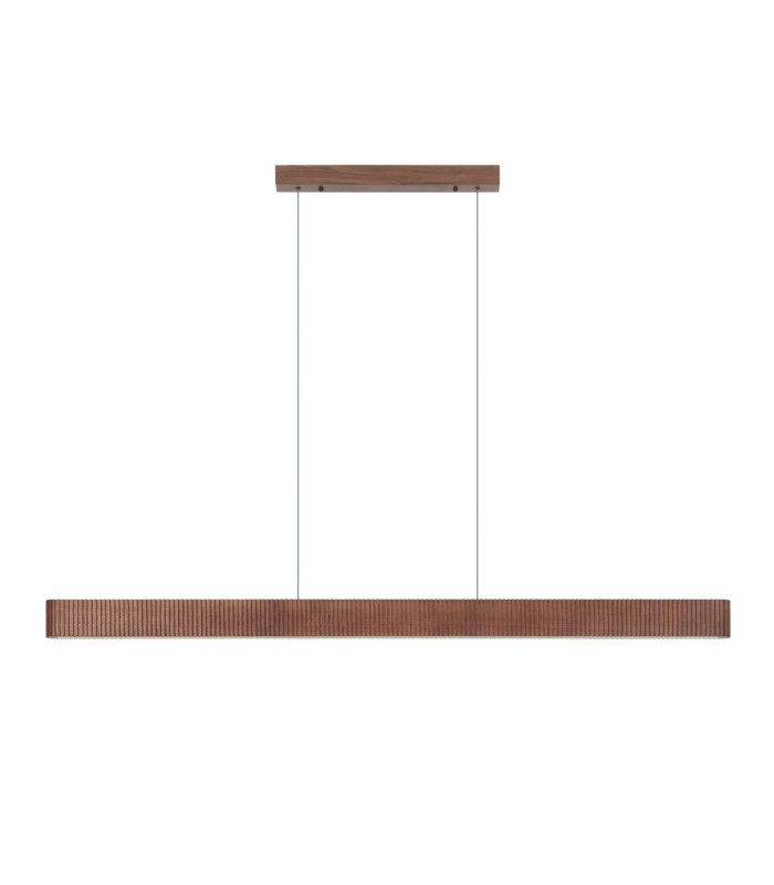 Lucide BANNISTER - Pendant light - LED Dim. - CCT - 1x30W 2200K/3000K - Dark Wood look - Vibes-1