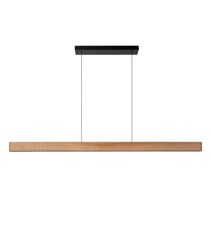 Lucide BANNISTER - Pendant light - LED Dim. - CCT - 1x30W 2200K/3000K - Light Wood Look - Vibes-2