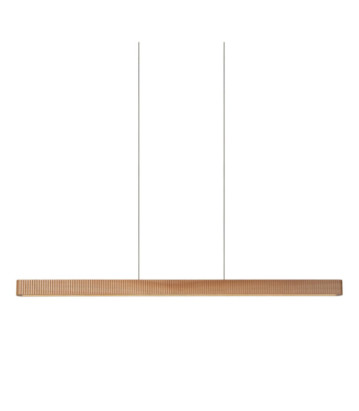 Lucide BANNISTER - Pendant light - LED Dim. - CCT - 1x30W 2200K/3000K - Light Wood Look - Vibes-4
