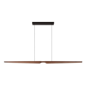 Lucide HALMSTAD - Pendant light - LED Dim. - CCT - 1x28W 2200K/4000K - Dark Wood look - Vibes-1