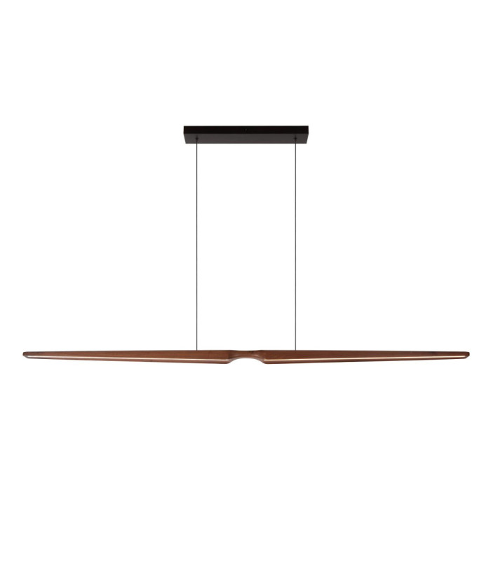 Lucide HALMSTAD - Pendant light - LED Dim. - CCT - 1x28W 2200K/4000K - Dark Wood look - Vibes-1