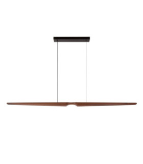 Lucide HALMSTAD - Pendant light - LED Dim. - CCT - 1x28W 2200K/4000K - Dark Wood look - Vibes-2