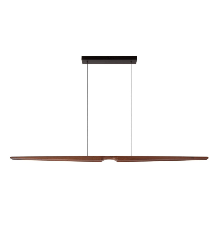 Lucide HALMSTAD - Pendant light - LED Dim. - CCT - 1x28W 2200K/4000K - Dark Wood look - Vibes-2