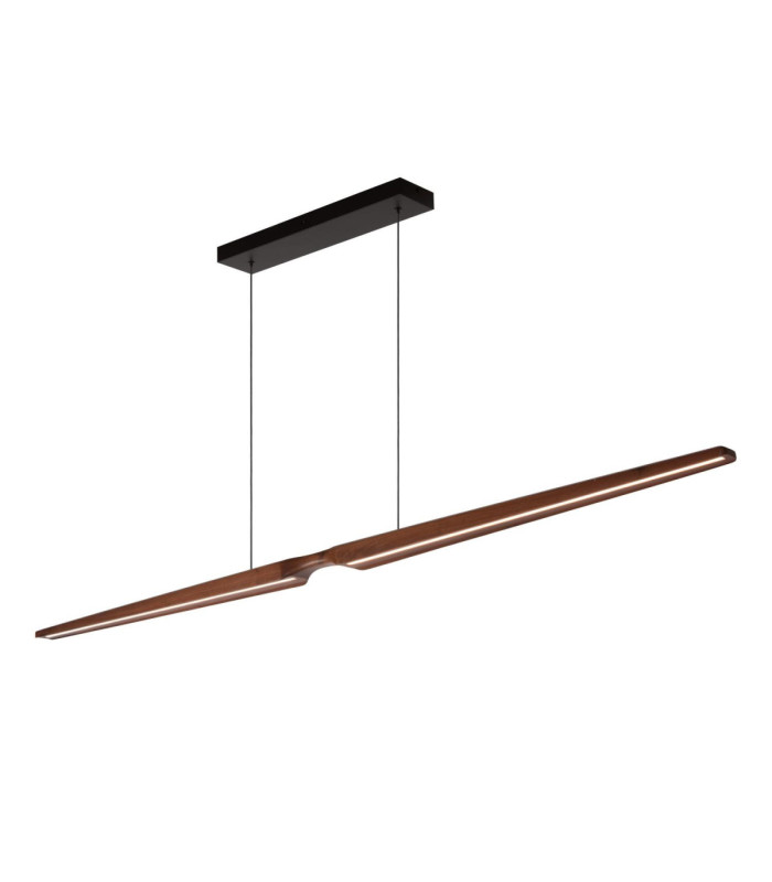 Lucide HALMSTAD - Pendant light - LED Dim. - CCT - 1x28W 2200K/4000K - Dark Wood look - Vibes-6
