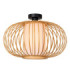 Lucide THULINE - Flush ceiling light - Ø 45 cm - 1xE27 - Light Wood Look - Essential-1
