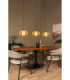 Lucide THULINE - Pendant light - 3xE27 - Light Wood Look - Essential-4