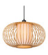 Lucide THULINE - Pendant light - Ø 45 cm - 1xE27 - Light Wood Look - Essential-3