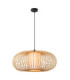 Lucide THULINE - Pendant light - Ø 60 cm - 1xE27 - Light Wood Look - Essential-1
