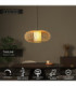 Lucide THULINE - Pendant light - Ø 60 cm - 1xE27 - Light Wood Look - Essential-3