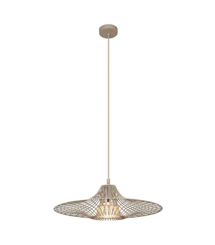Lucide ELLIS - Pendant light - Ø 50 cm - 1xE27 - Taupe - Essential-1