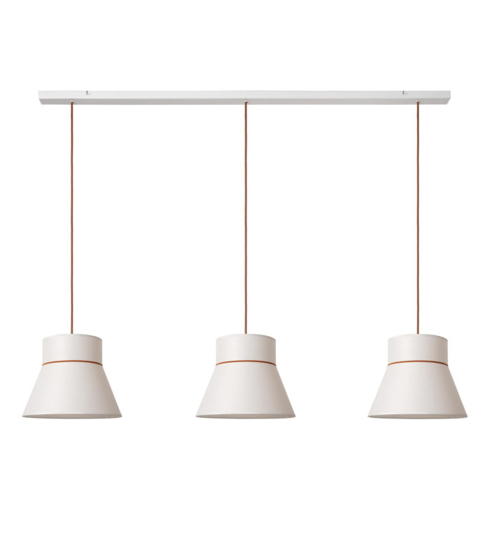 Lucide SCARLET - Pendant light - 3xE27 - Cream - Essential-2
