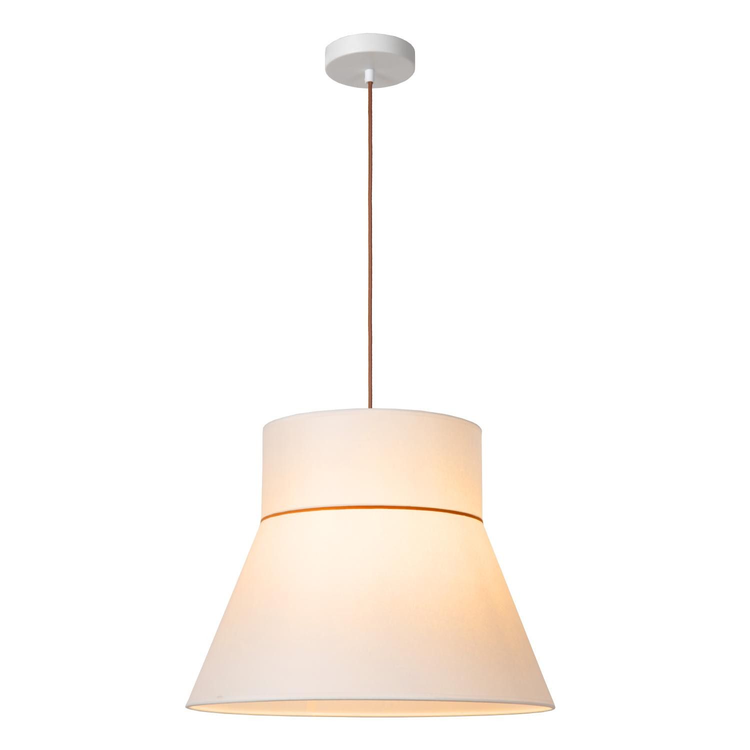 Lucide SCARLET - Dome Pendant Ceiling Light - 1xE27 - Cream