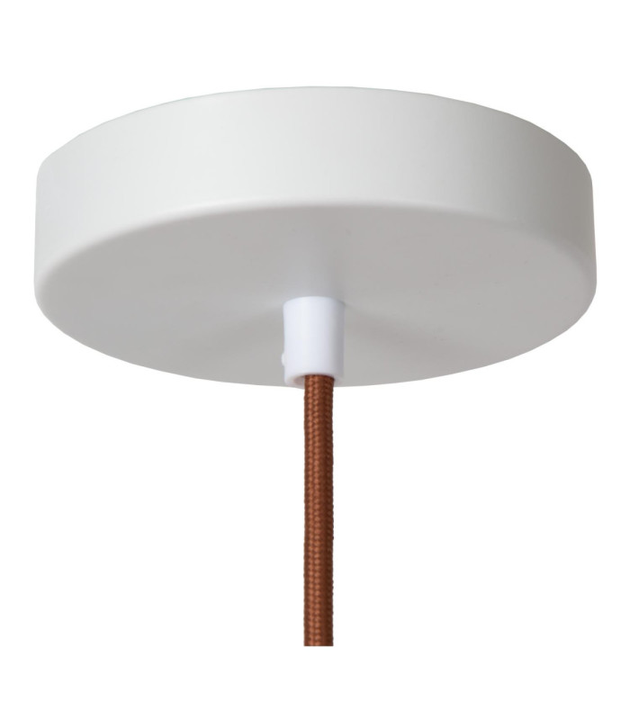 Lucide SCARLET - Pendant light - 1xE27 - Cream - Essential-5