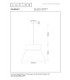 Lucide SCARLET - Pendant light - 1xE27 - Cream - Essential-6
