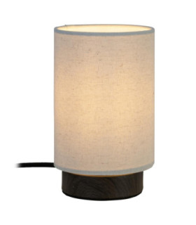 Lucide ALBANE - Table lamp - Ø 12 cm - 1xE14 - Dark Wood look - Essential-1