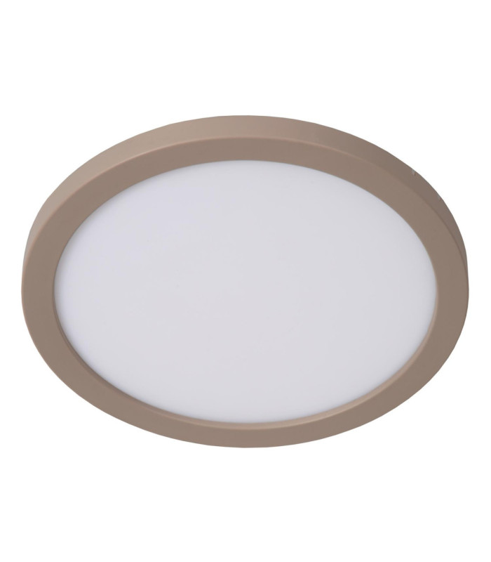 Lucide RINUS - Flush ceiling light Bathroom - Ø 19 cm - LED - CCT - 1x9.5W 2200K/3000K - IP44 - Opal - Essential-2