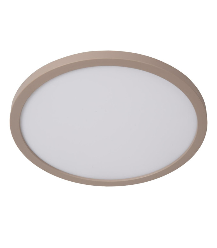 Lucide RINUS - Flush ceiling light Bathroom - Ø 30 cm - LED - CCT - 1x18W 2200K/3000K - IP44 - Opal - Essential-2